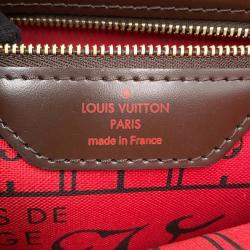 Pre Owned Louis Vuitton Neverfull PM Red Damier Ebene Canvas Tote