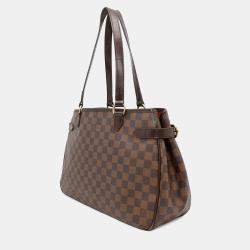 Louis Vuitton Batignolles Horizontal Red Damier Ebene Canvas Tote