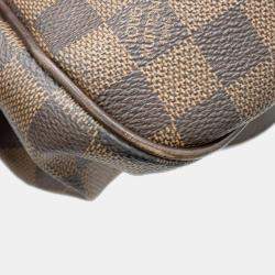 Louis Vuitton Batignolles Horizontal Red Damier Ebene Canvas Tote