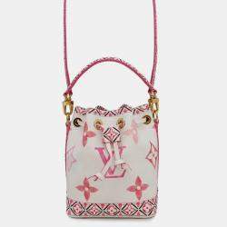 Louis Vuitton Nano Noe Rose Monogram Visor Pool Bag