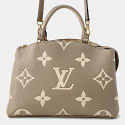 Louis Vuitton Petit Palais Tourterelle Claims Bicolor Monogram Empreinte Leather Size Pm