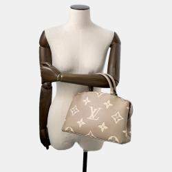 Louis Vuitton Petit Palais Tourterelle Claims Bicolor Monogram Empreinte Leather Size Pm
