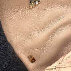 Louis Vuitton Maltage Pico Go-14 Beige Lambskin Chain Shoulder Bag 