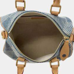 Louis Vuitton Speedy Bandouliere Blue Damier Denim Size 25