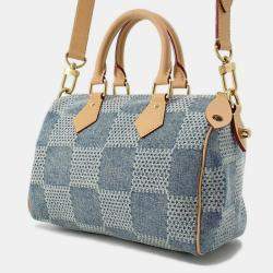 Louis Vuitton Speedy Bandouliere Blue Damier Denim Size 25