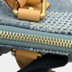 Louis Vuitton Speedy Bandouliere Blue Damier Denim Size 25