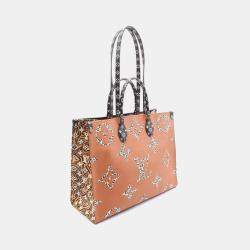Louis Vuitton OnTheGo GM Brown/Black/White Monogram Canvas Tote Bag