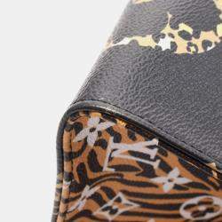 Louis Vuitton OnTheGo GM Brown/Black/White Monogram Canvas Tote Bag