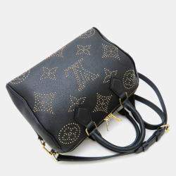Louis Vuitton Monogram Empreinte Speedy Bandouliere 25 Handbag Noir