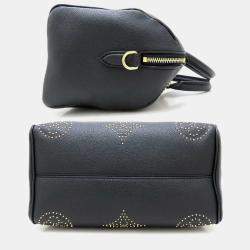 Louis Vuitton Monogram Empreinte Speedy Bandouliere 25 Handbag Noir