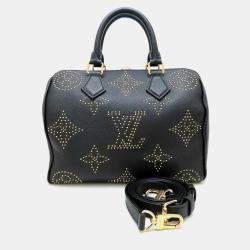 Louis Vuitton Monogram Empreinte Speedy Bandouliere 25 Handbag Noir