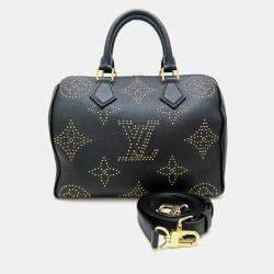 Louis Vuitton Monogram Empreinte Speedy Bandouliere 25 Handbag Noir