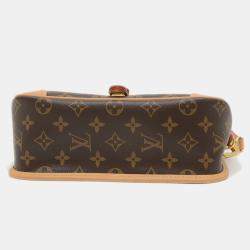 Pre Owned Louis Vuitton Diane PM Brown Monogram Canvas Shoulder Bag