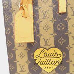Louis Vuitton Monogram Stripe (Lv Squared) Sac Plat Messenger Handbag