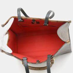 Pre Owned Louis Vuitton OnTheGo MM Brown Monogram Giant Canvas Tote Bag