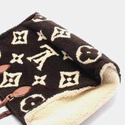 Louis Vuitton On The Go Gm Tote Bag Leather Shearling Monogram Teddy Brown Beige