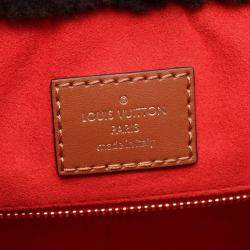 Louis Vuitton On The Go Gm Tote Bag Leather Shearling Monogram Teddy Brown Beige