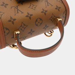 Louis Vuitton Monogram Reverse Dauphine Backpack Brown Canvas Backpack
