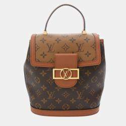 Louis Vuitton Monogram Reverse Dauphine Backpack Brown Canvas Backpack