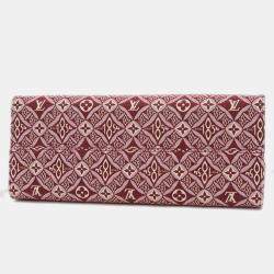 Louis Vuitton Monogram Jacquard On The Go Gm Tote Bag Bordeaux Pink