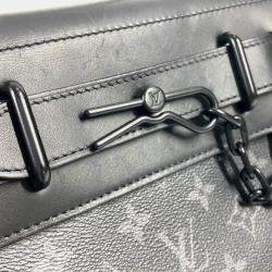 Louis Vuitton Steamer PM Black Monogram Eclipse Canvas Crossbody Bag