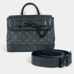 Louis Vuitton Steamer PM Black Monogram Eclipse Canvas Crossbody Bag