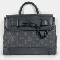 Louis Vuitton Steamer PM Black Monogram Eclipse Canvas Crossbody Bag
