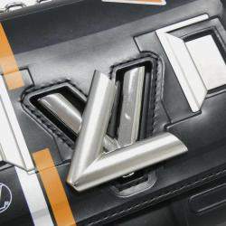 Pre Owned Louis Vuitton Twist PM Black Leather Shoulder Bag