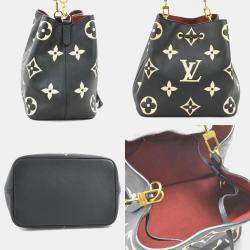Louis Vuitton Handbag Shoulder Bag Bicolor Monogram Empreinte Neonoe Mm Black X Beige