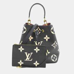 Louis Vuitton Handbag Shoulder Bag Bicolor Monogram Empreinte Neonoe Mm Black X Beige