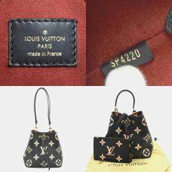 Louis Vuitton Handbag Shoulder Bag Bicolor Monogram Empreinte Neonoe Mm Black X Beige