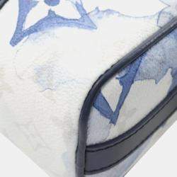Louis Vuitton Keepall Xs Monogram Watercolor Handbag Coated Canvas Leather White Navy Multicolor