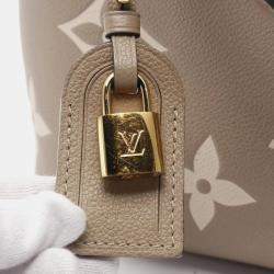 Louis Vuitton Petit Palais PM Tourterelle Monogram Empreinte Leather Handbag