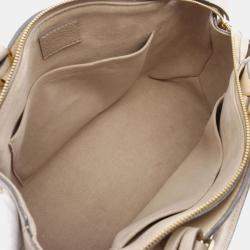 Louis Vuitton Petit Palais PM Tourterelle Monogram Empreinte Leather Handbag