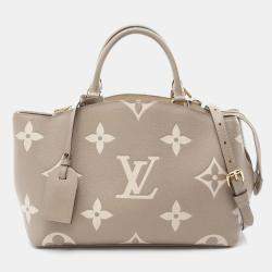 Louis Vuitton Petit Palais PM Tourterelle Monogram Empreinte Leather Handbag