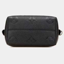 Louis Vuitton Monogram Empreinte Speedy Bandouliere 20 Handbag Noir Black Leather