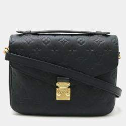 Louis Vuitton Monogram Empreinte Pochette Metis Mm Handbag Clutch Bag Shoulder Noir