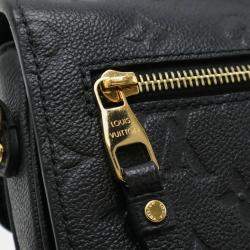 Louis Vuitton Monogram Empreinte Pochette Metis Mm Handbag Clutch Bag Shoulder Noir