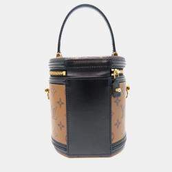 Pre Owned Louis Vuitton Cannes Brown Monogram Reverse Canvas Shoulder Bag