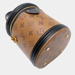 Pre Owned Louis Vuitton Cannes Brown Monogram Reverse Canvas Shoulder Bag