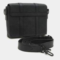 Louis Vuitton Monogram Trunk Messenger Pm Shoulder Bag Black