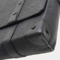 Louis Vuitton Monogram Trunk Messenger Pm Shoulder Bag Black
