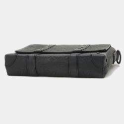 Louis Vuitton Monogram Trunk Messenger Pm Shoulder Bag Black