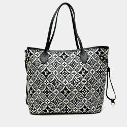 Louis Vuitton Neverfull Mm Tote Bag Monogram Jacquard Noir (Black)