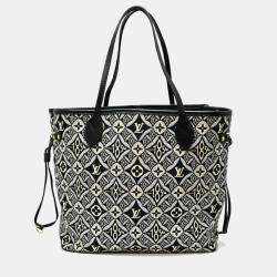 Louis Vuitton Neverfull Mm Tote Bag Monogram Jacquard Noir (Black)