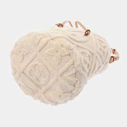 Louis Vuitton Vacation Beige Cotton Bucket Bag