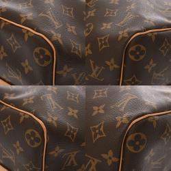 Louis Vuitton Monogram Keepall Bandouliere 45 2Way Brown Canvas Boston Bag