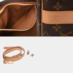 Louis Vuitton Monogram Keepall Bandouliere 45 2Way Brown Canvas Boston Bag