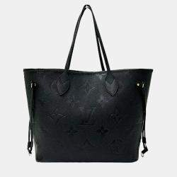 Louis Vuitton Bag Monogram Empreinte Tote Neverfull Mm Noir Black