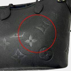 Louis Vuitton Bag Monogram Empreinte Tote Neverfull Mm Noir Black